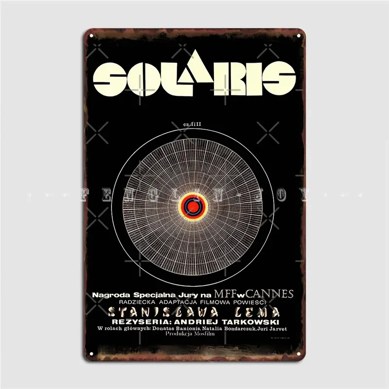 Solaris Солярис Metal Plaque Poster Wall Cave Cinema Custom Wall Decor Tin Sign Poster