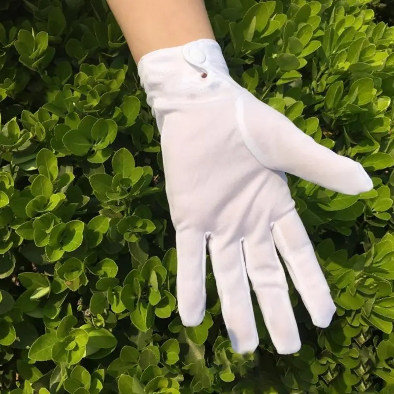 White Dancing Gloves for Dress Formal Gloves Stage Performances Formal Pageant 