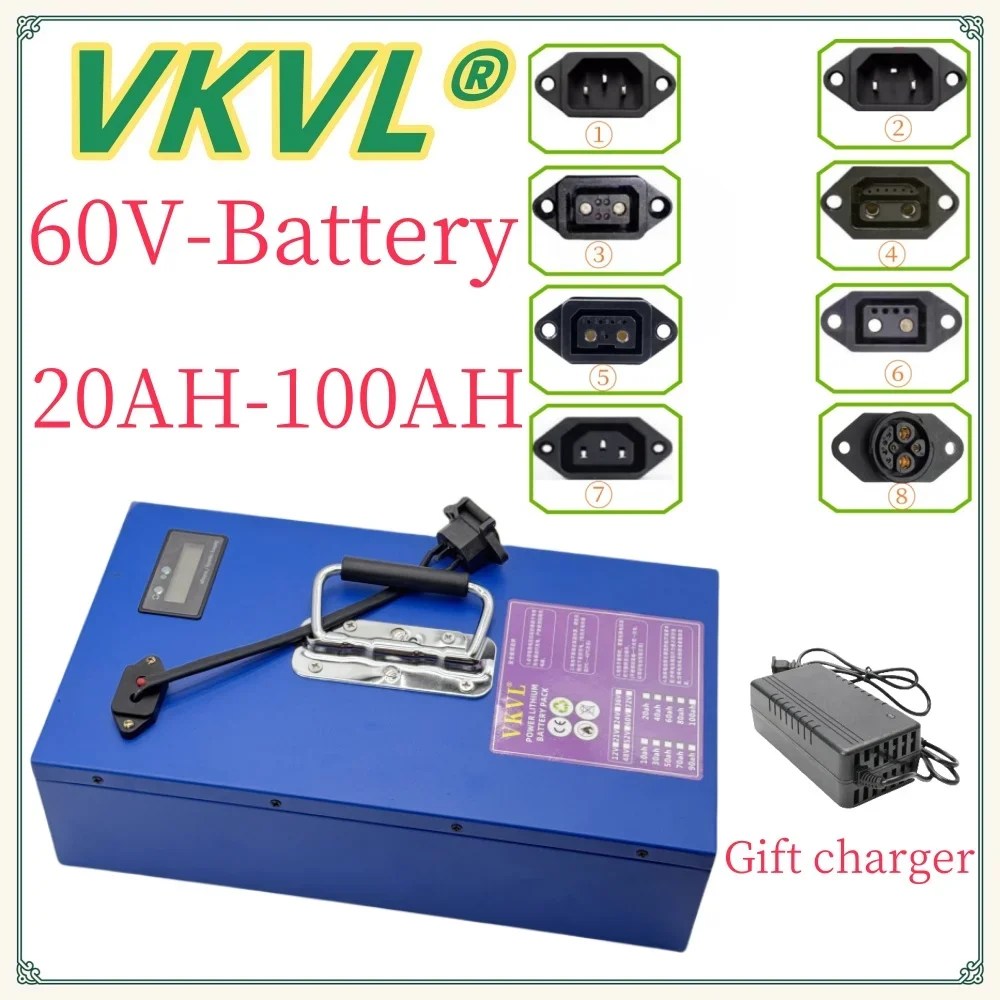 

Air fast transportation，60V100AH，Send within 24 hours，18650 lithium battery，Lithium battery pack，Suitable for motors below 3000W