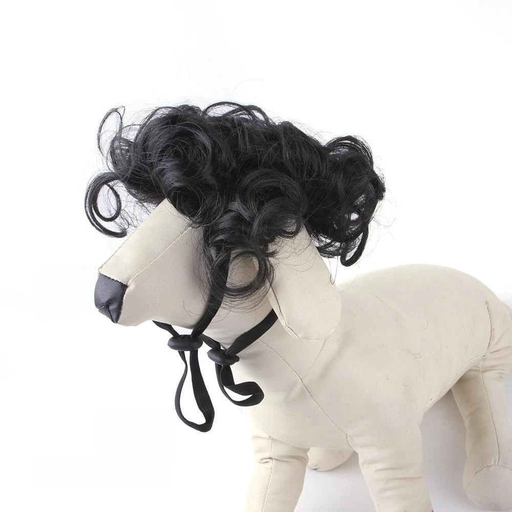 Cute Pet Wigs Cosplay Photo Props for Dogs Cats Hair Hat Costumes Head Supplies For Party Cross-Dressing Dog Pets Accessories