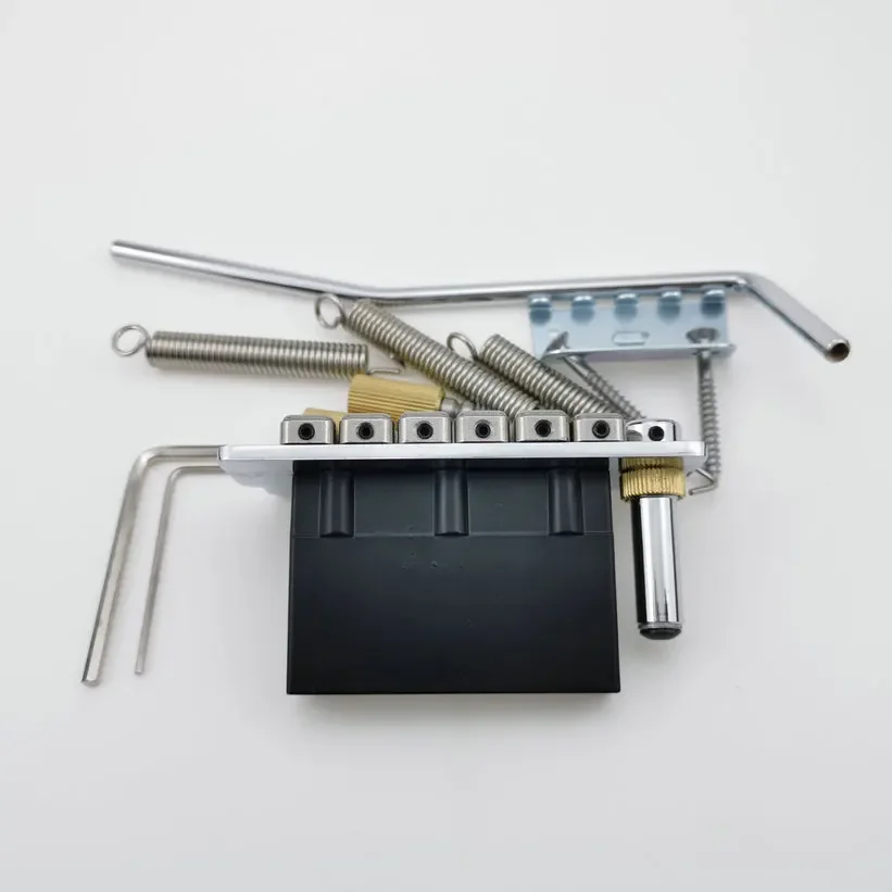 

Wilkinson WVS50IIK Guita Tremolo Bridge With matching Satin Saddles Chrome high quality in stock