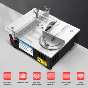 Ayarlanabilir Çok Fonksiyonlu Mini Tezgah Testere, Ev, DIY Kesme Makinesi, Ahşap Tezgah, Torna Kesici Alet, 96W ahşabı kesmek için makinenin en çok satan 8'i - №7