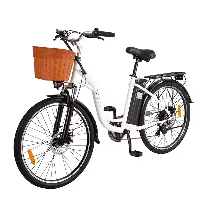 C6 Adult Electric Bicycle 350W Men's E-Mountain ebike 36V12.5AH Battery,26 Inch women's Electric Bike