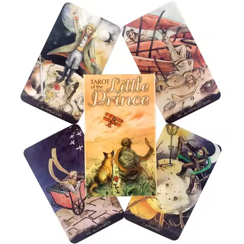 Tarots of the Little Princes Whimsical Loosely 78 Deck Card Fate Divination Game R66E