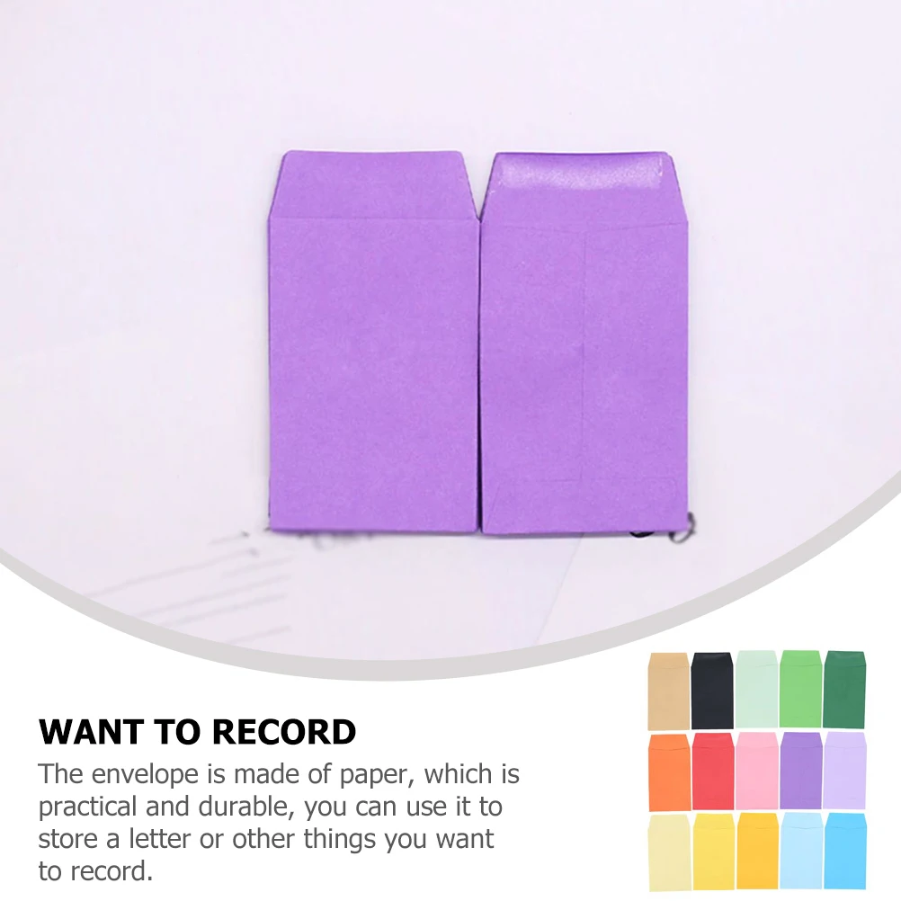 

80Pcs Small Colorful Paper Envelopes Money Cash Envelopes Budget Gift Card Storage for Coins Seeds Small Envelope