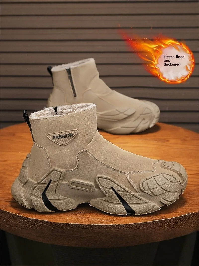 men's-winter-snow-boots-thickened-fleece-outdoor-warm-shoes-casual-short-tube-synthetic-leather-rubber-bottom-boots