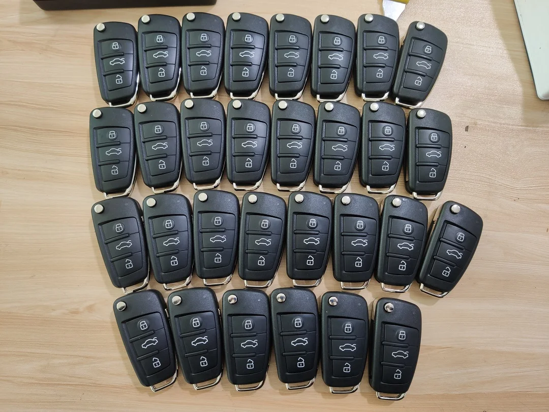 CN008090 8E Chip Keyless Go For Q7 A6 S6 2006+ Flip Remote 3 Buttons 315/434/868NHZ FCC 4F0837220AK 4F0 837 220 AK