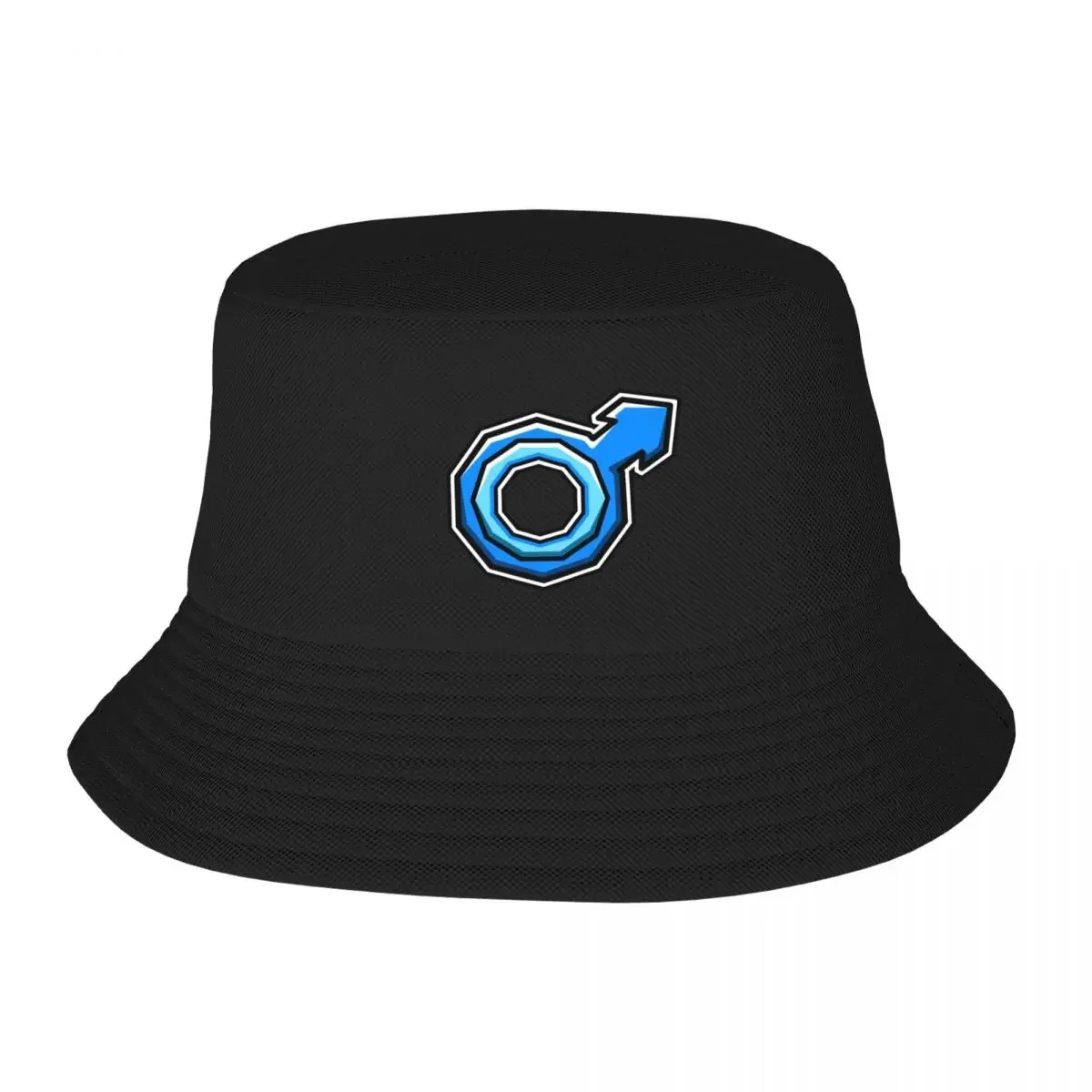 Blue Male Gender Identity Pride Symbol - Male Gender Symbol Bucket Hat summer hat Fashion Beach Women Caps Men's