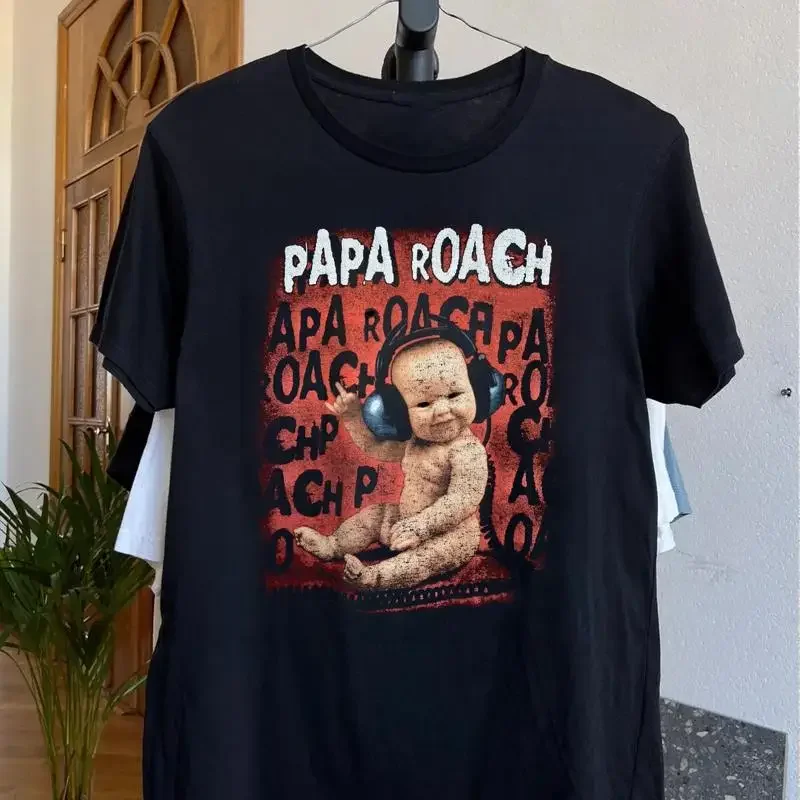 Papa Roach Band Black T Shirt Cotton Full Size S 5Xl Tt744