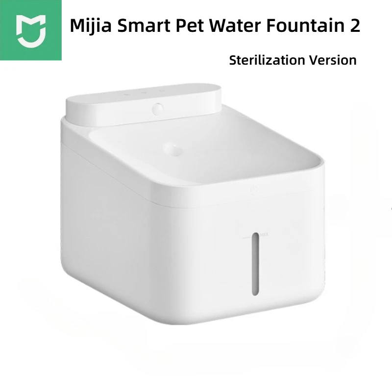 Mijia Smart Pet Water Fountain 2 UV‑C Sterilization Version Quiet 4‑Stage Filter Automatic Pet Water Dispenser for Cat Dog