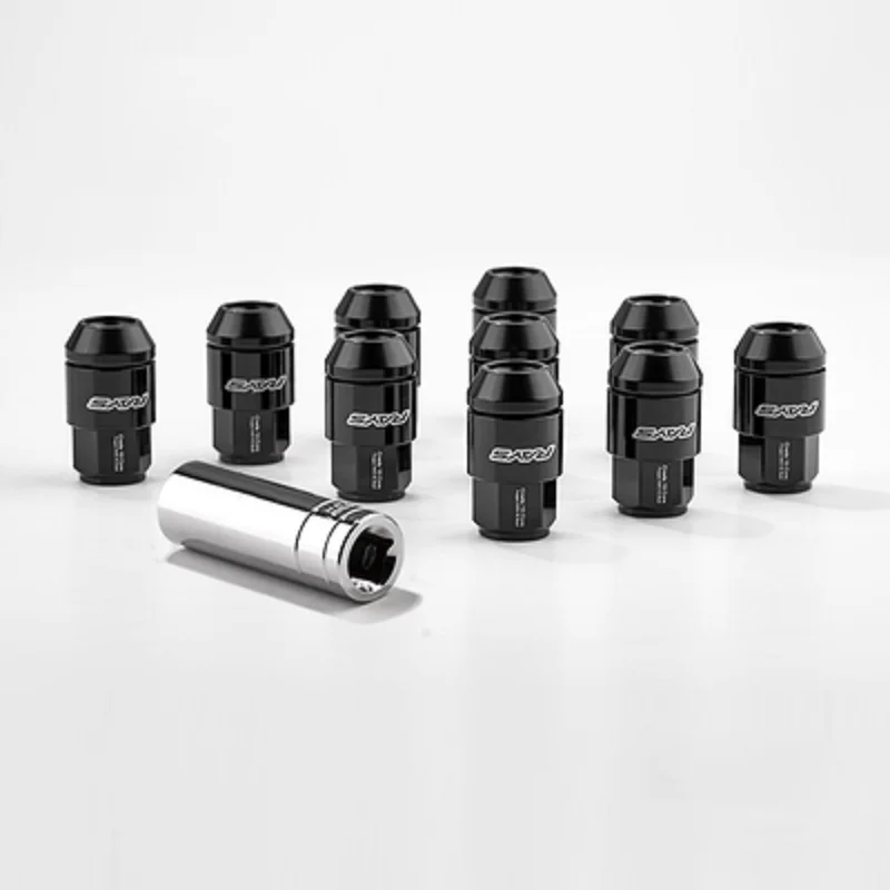 Exterior Parts Jdm Accessories Rays Car Wheel Racing Lug Nuts Hub Screw M12*1.5/1.25 M14*1.5 20Pcs Wheel caps