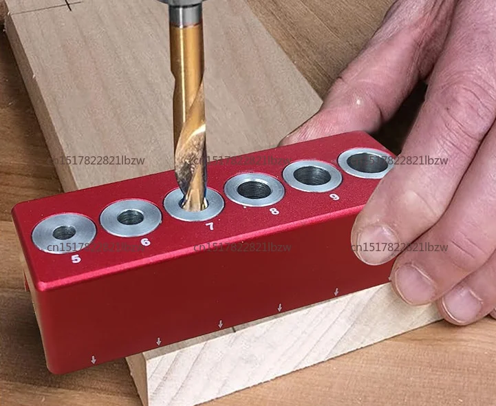 08480 Woodworking Drilling Locator 45 Degree Round Rod Drill Guide for Electric Drill