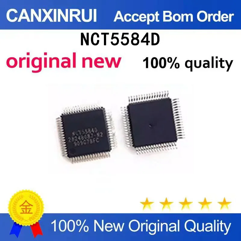 5pcs-100pcs）brand-new-original-nct5584d-qfp64-spot-chip-ic