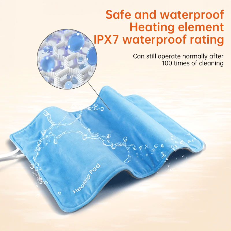 Electric Heating Pad for Cramps & Back Pain Relief,Heat Pad with 59 INCH Cable,Mini Heated Blanket,19.6*11.8 INCH 5V USB