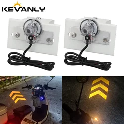 2Pcs Motorcycle LED Projector Arrow Turn Signal Lamp Underbody Light Headlight Flash Mini Projector Lens Lamp CarAccessories