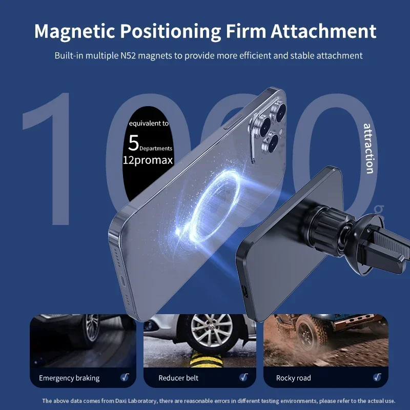 30W Magnetic Wireless Car Charger Suitabl for iPhone 15 14 13 12 Pro Max Xiaomi Samsung Magnet Air Vent Mount Phone Holder Stand image 3