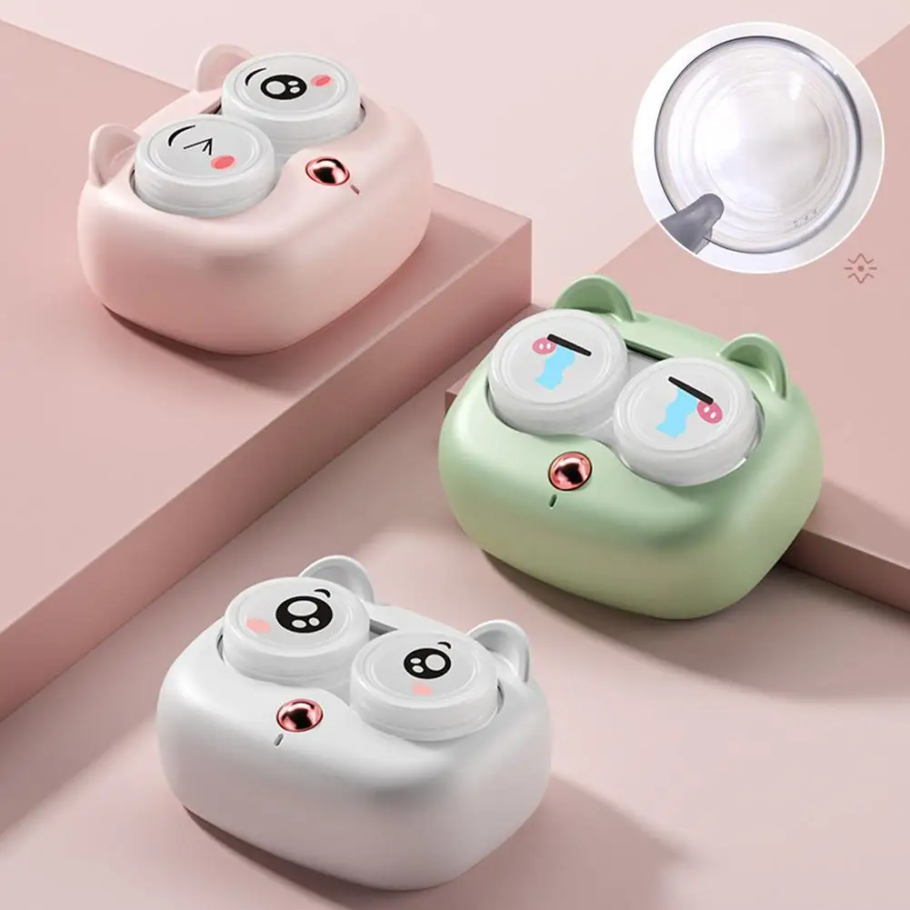 

Ultrasonic Contact Lens Cleaning Machine Mini Cleaning Lens Removal Tools Automatic Dirt Dust Case Cleaning Household U7Z4