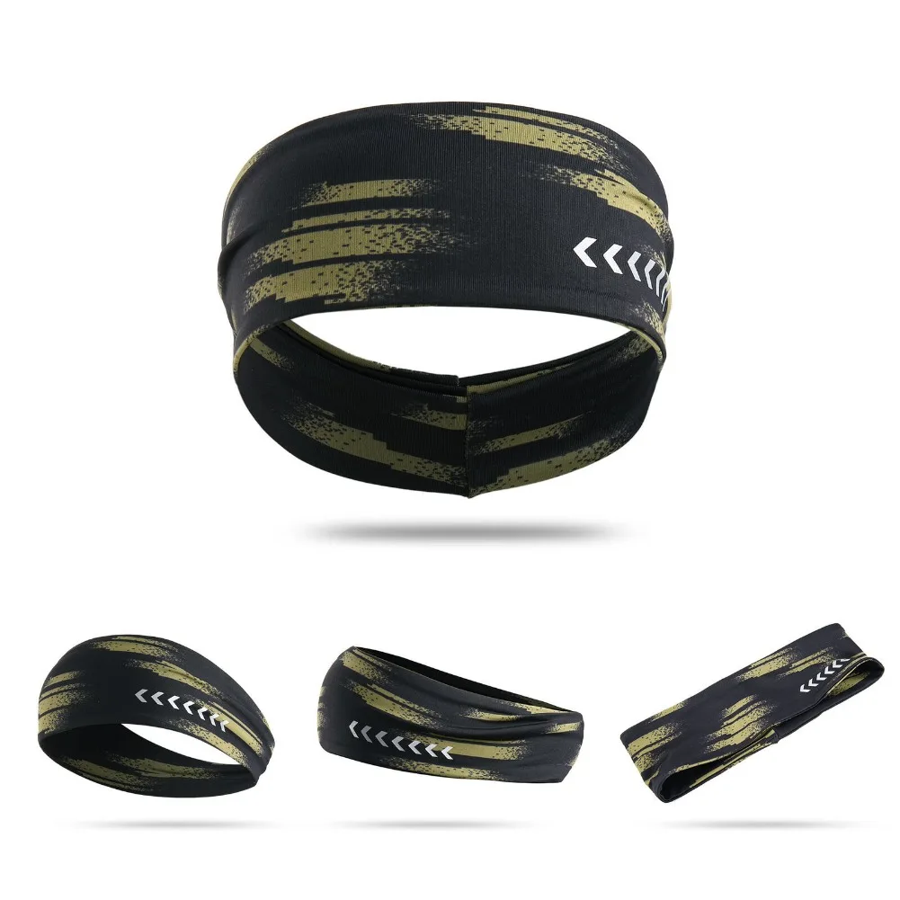 Sport all'aria aperta Capelli riflettenti Sudore per uomo Donna Fascia da corsa Fascia invernale Ciclismo Fitness Allenamento Fascia per yoga