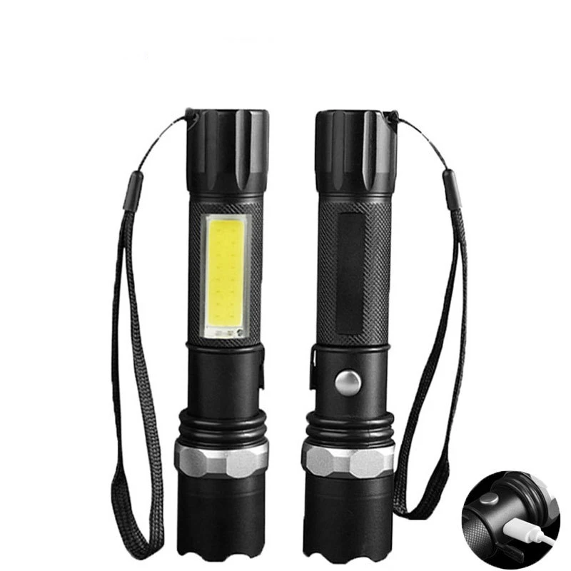 High power strong light flashlight super bright focusing remote emergency light outdoor aluminum alloy waterproof fishing light