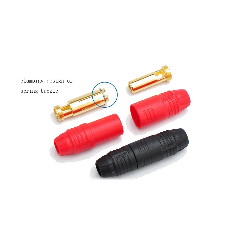 

​for Battery ESC Charge 6Pair AS150 Connector 12PCS Male+Female Plug 7mm Gold Plated Banana Plug Set 150A High Current Connector