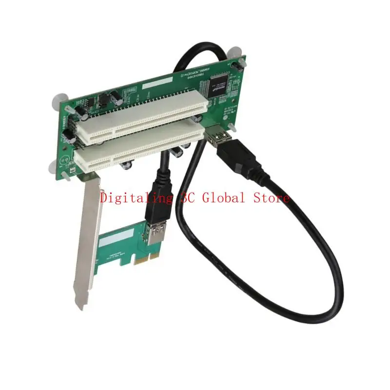 PCIE do podwójnej karty konwertera PCI Rozszerzenie karty USB Dodaj karty do ekspansji