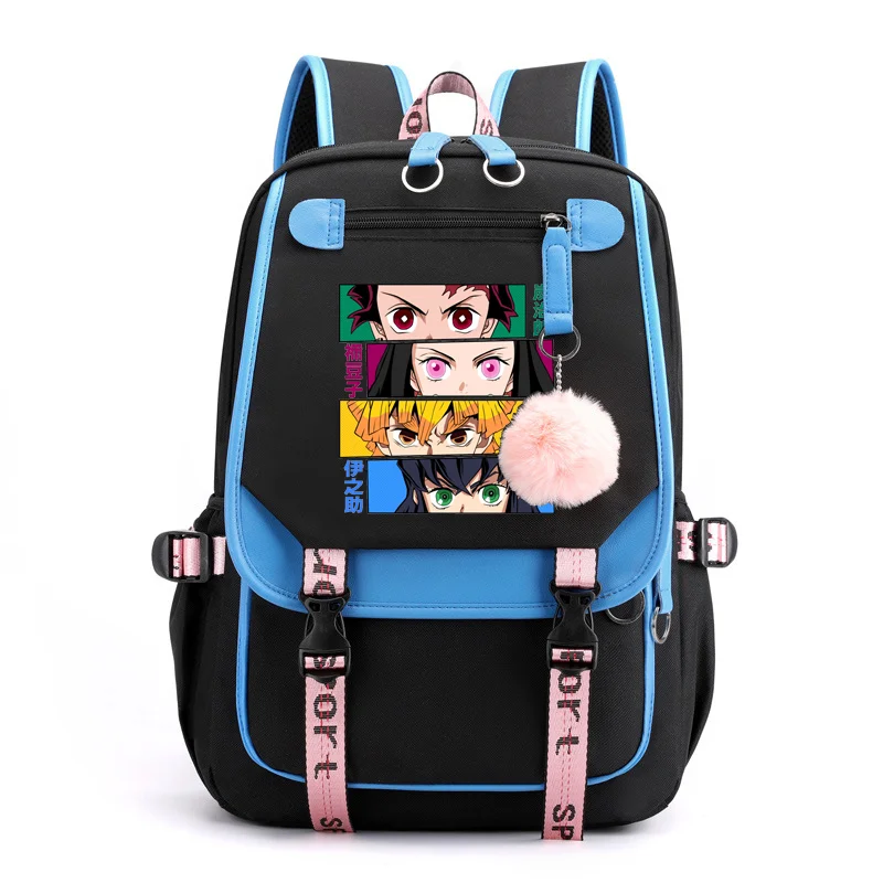 New Fashion Anime Harajuku USD Large Capacity Backpack Women Men Outdoor Zipper Backpack Laptop Backpacks