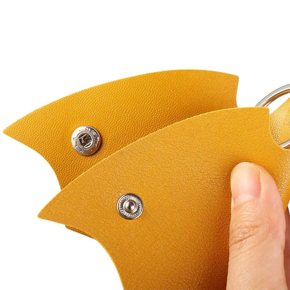 Bag Key Protector PU Leather Key Cover Car Key Wallet Leather Keychain Remote Key  Pouch Men's Key Holder Car Key Organizer