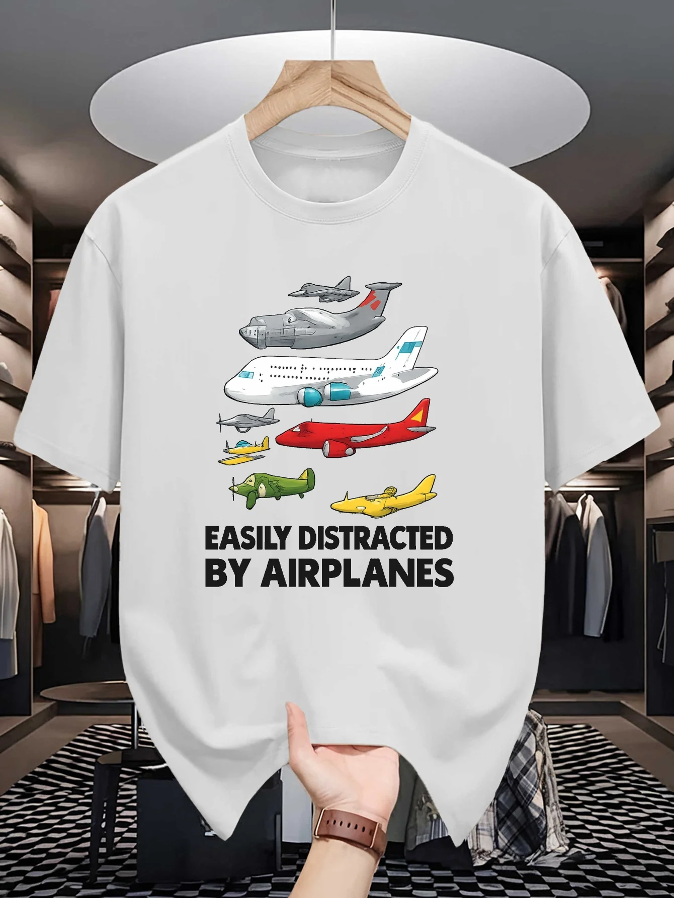 Vintage Planet Astronaut Graphic Mens Crew Neck T Shirt Galaxy Space Cartoon Print Short Sleeve Casual Cotton Daily Tops