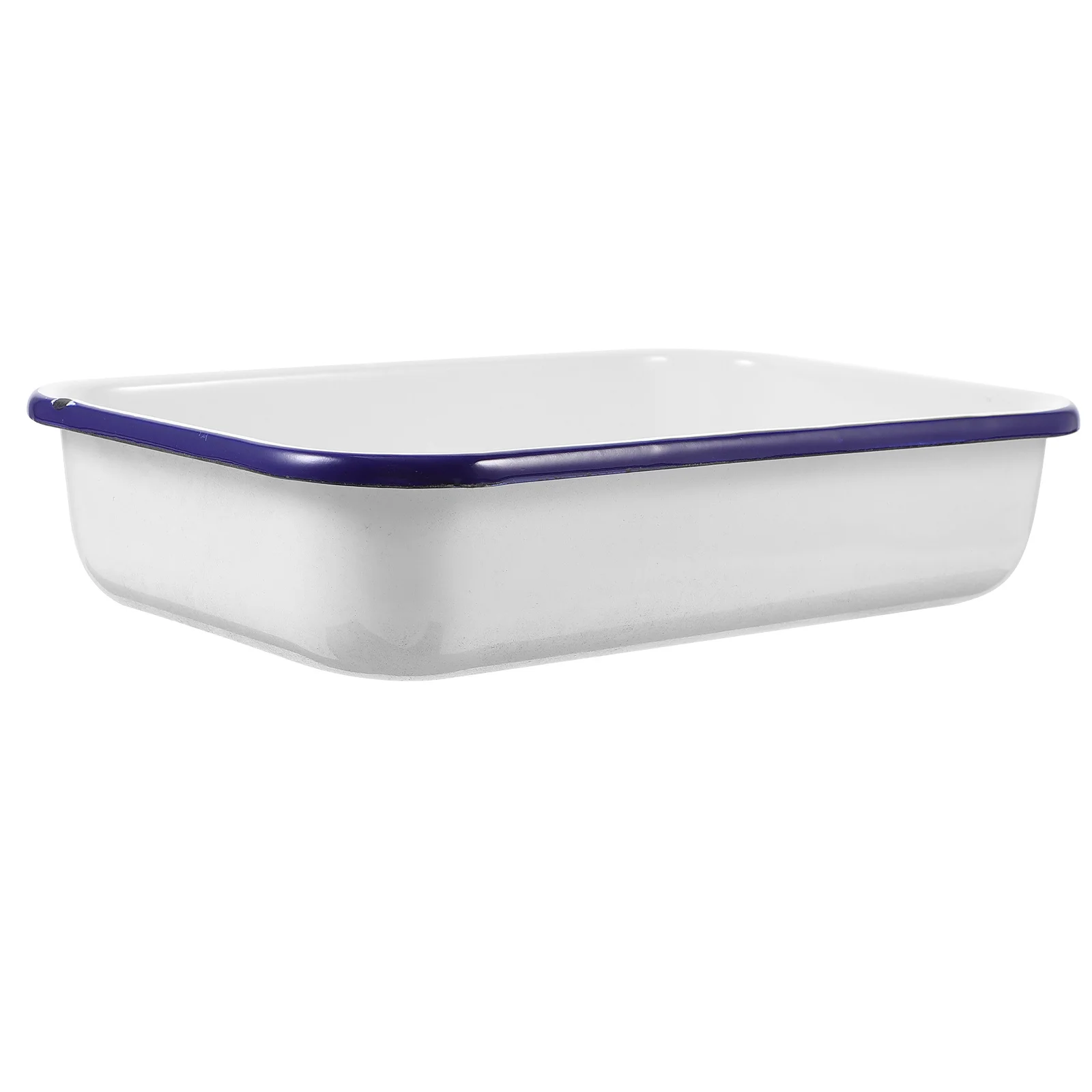 

Heat-Resistant Enamel Baking Tray Fast Thermal Conductivity Wear-Resistant for Kitchen Restaurant Cafe Family Daily Use