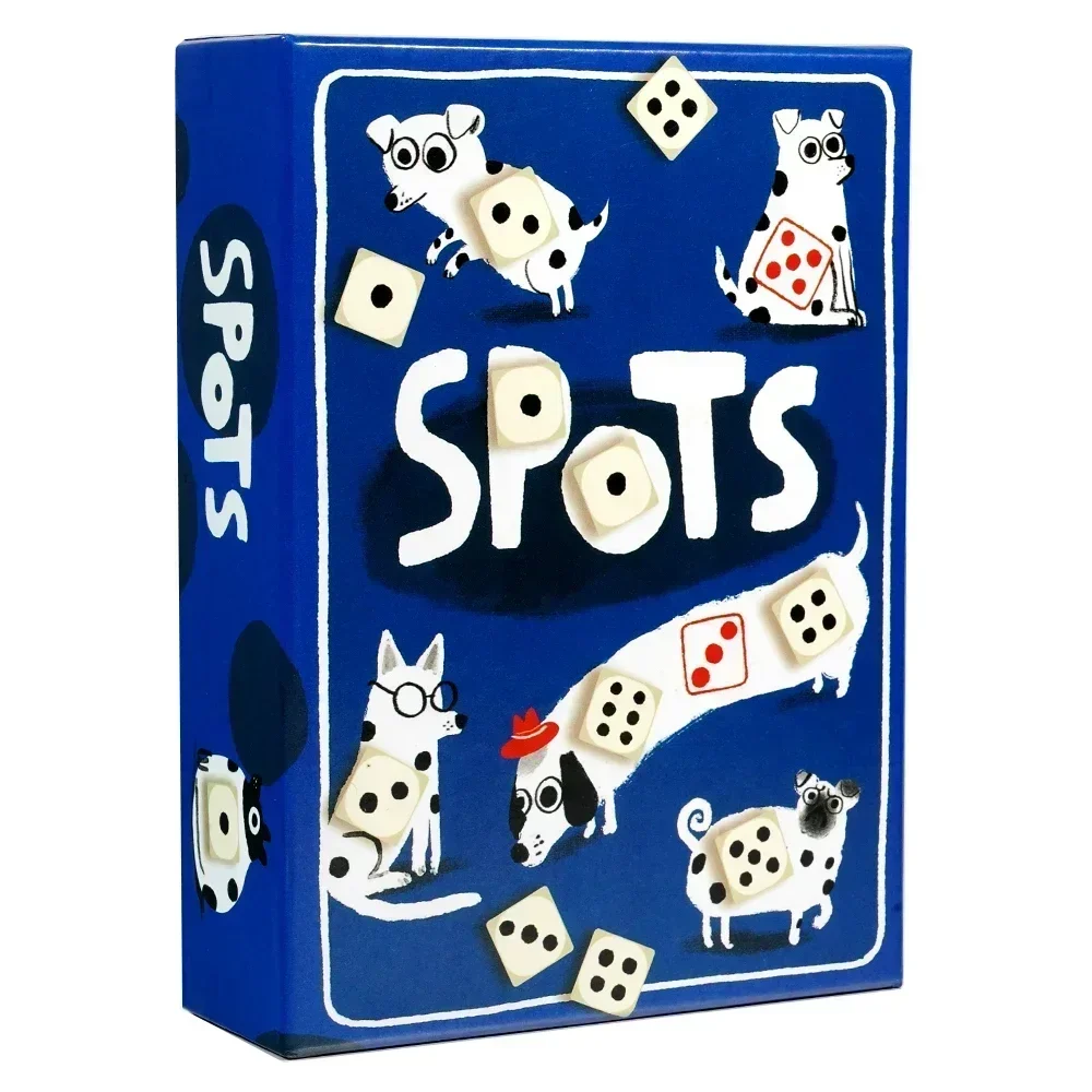 SPOTS English board game Spotted Dog Gambling Dice Card Card Woolen Lucky Leisure Gathering Puzzle Toy Game