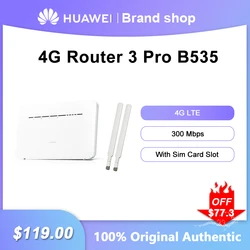 Huawei-4G Roteador WiFi, repetidor, impulsionador de sinal, extensor de banda dupla, slot para cartão SIM, desbloqueado, B535-232, B535-235, 300 Mbps