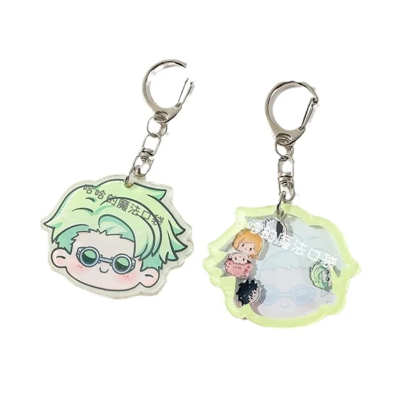 พวงกุญแจโยโย่การ์ตูนจูจุตสึไคเซ็น น่ารักสไตล์คาวาอี้ รุ่น Q โกโจ ซาโตรุ จี้ห้อยกระเป๋าโทรศัพท์ ของตกแต่งสำหรับเด็กผู้หญิง นักเรียน