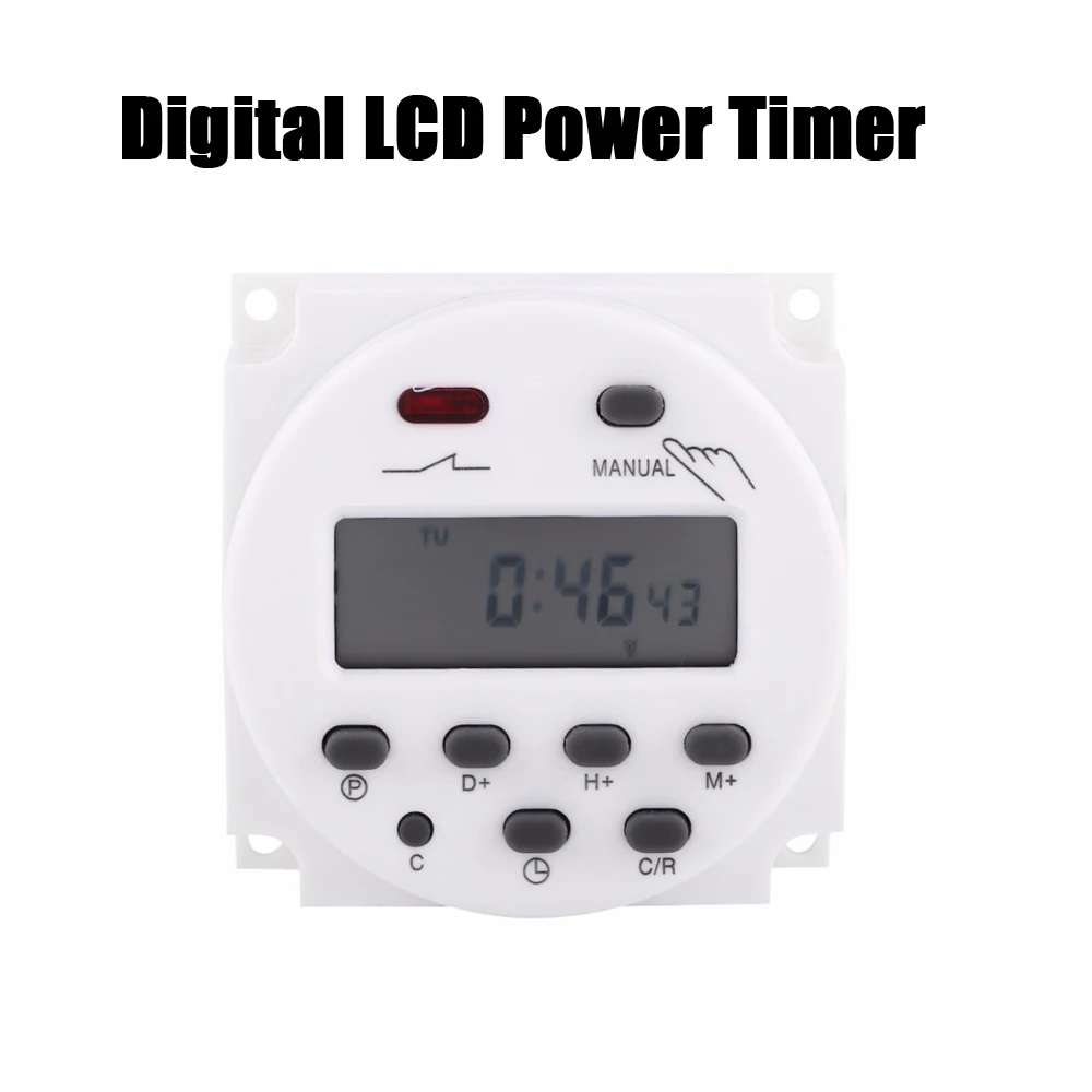Timer 220V Digital LCD Power Timer relè interruttore orario programmabile