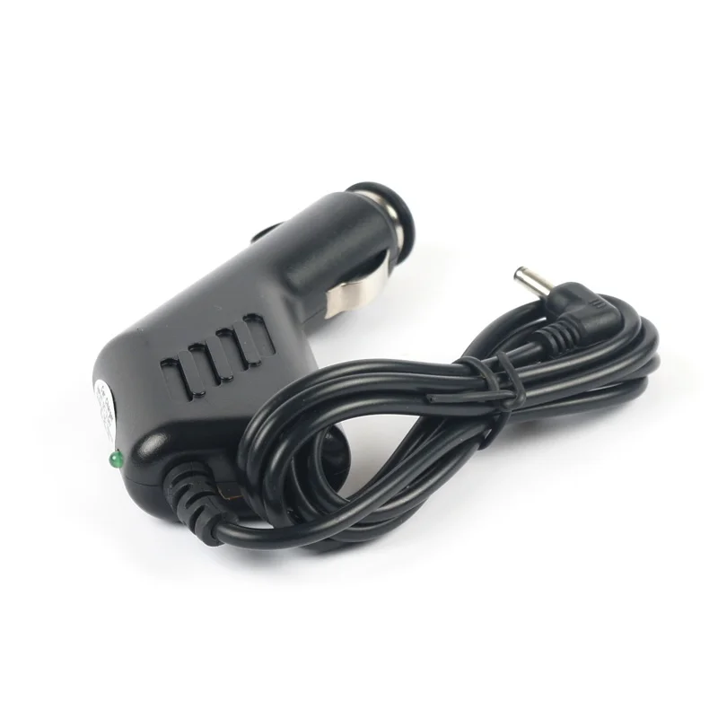 Carregador do carro do isqueiro do cigarro, adaptador do poder da C.C., cabo 1.5m, 12V, 1A, 3.5x1.35mm