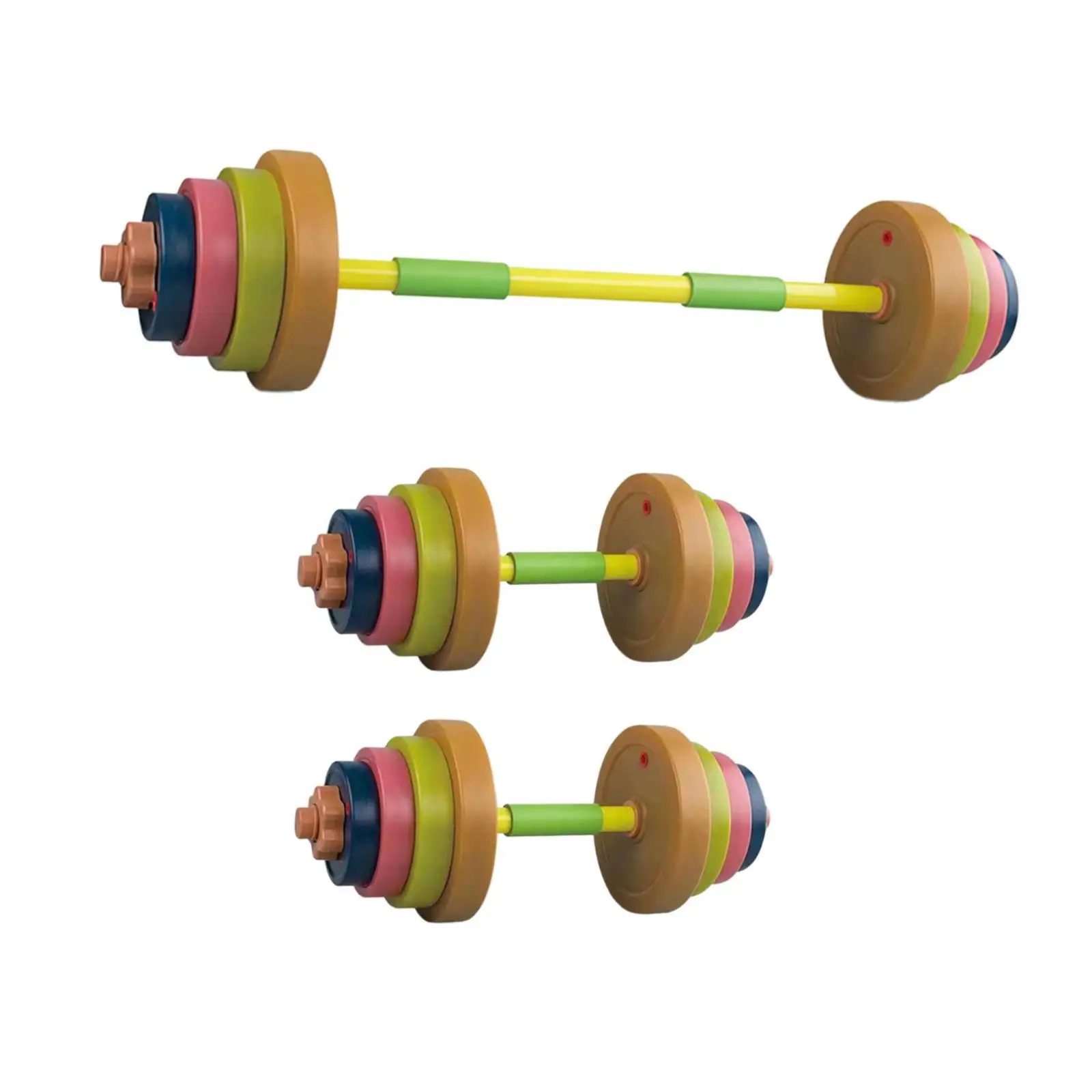 Kids Toys Dumbbells and Barbell Strength Training Equipment Adjustable Fill
