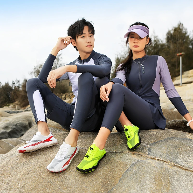 Men Women Quick-Dry Wading Shoes Water Shoes Breathable AquaIn Upstream Antiskid Outdoor Sports Wearproof Beach Sneakers 39-46