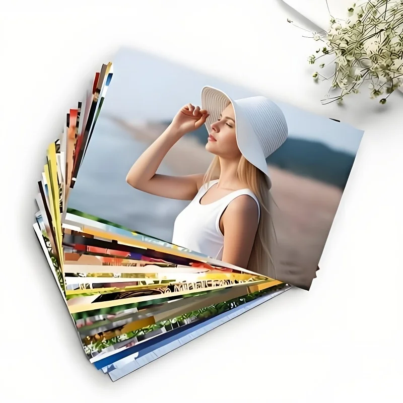 20 Sheets 6 Inch Glossy Photo Paper, High Definition Inkjet Printing Paper, DIY Wall Decor, Ideal Gift for Anniversary, Present