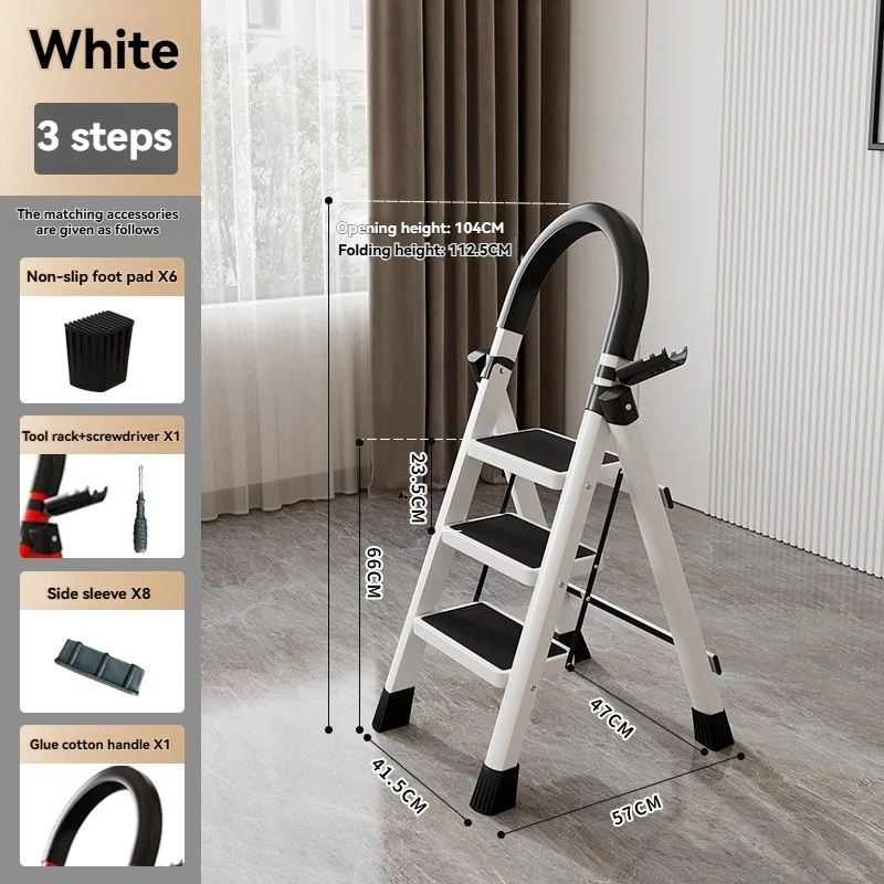 3 steps white