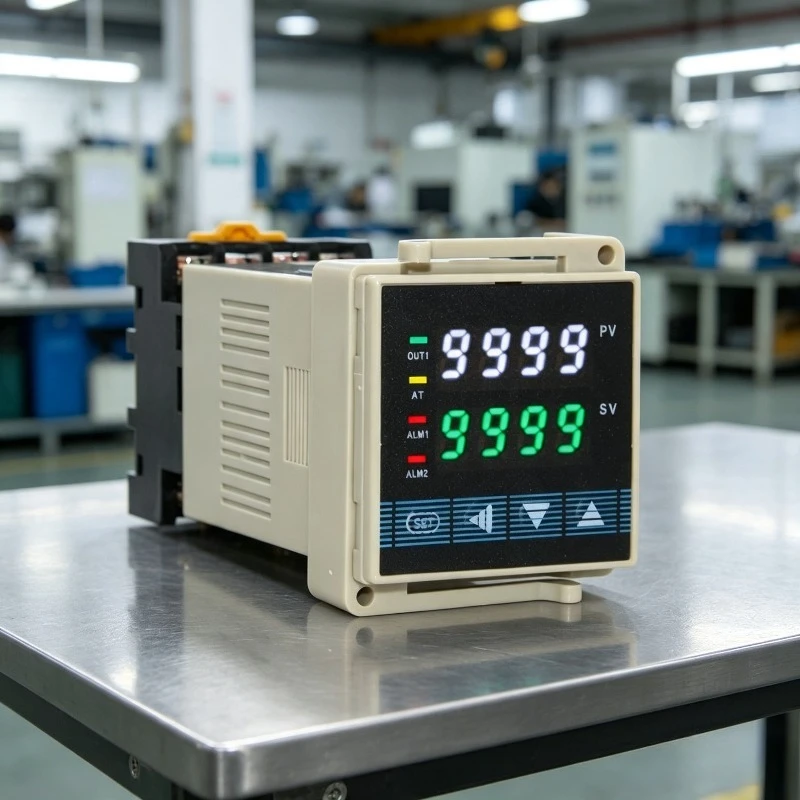 Industrial High Precision Infrared Non-Contact Laser Aiming DIN Rail Temperature Controller