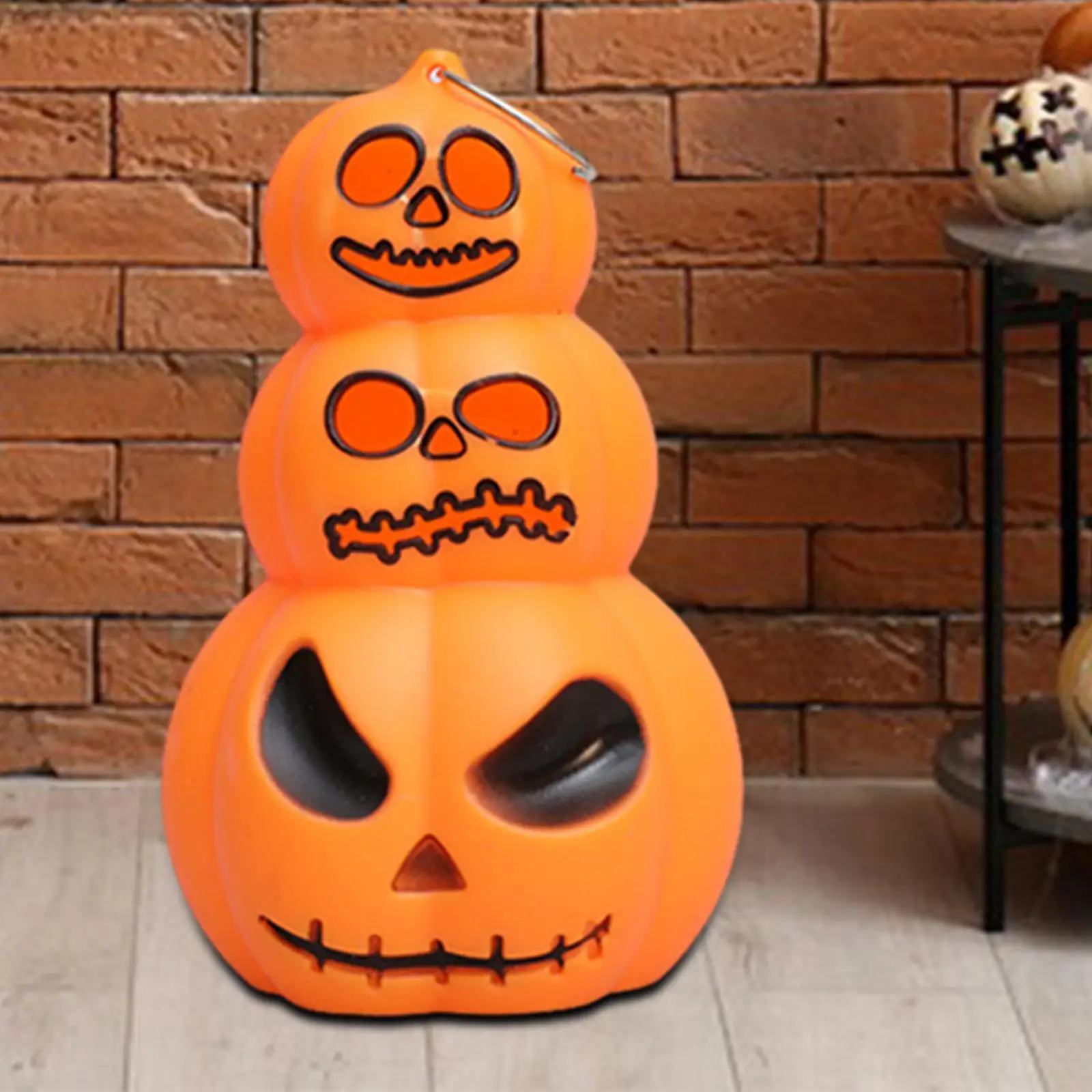 Halloween Pumpkin Lantern Lighted Ornament Decorative Lighting Adorable for