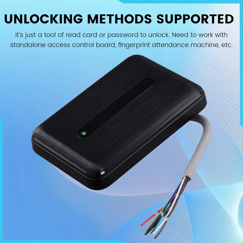 Smart RFID Reader ID/IC Card Reader 125Khz 13.56Mhz Wiegand 26/34 Output For Access Controller System Dual Frequency