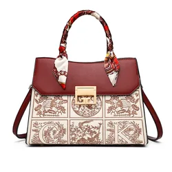 Nowa moda podręczna torba damska torby na ramię Temperament mama eleganckie torby Retro Crossbody torba materiałowa o dużej pojemności torby ślubne