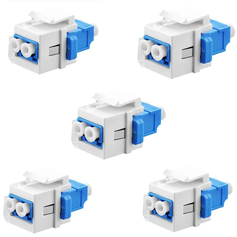 Lc /lc муфта Multimode Lc волоконно-оптический дуплексный 10gb F/f для настенных пластин, патч-панелей, поверхностных Монтажных Коробок, 5 настенных панелей
