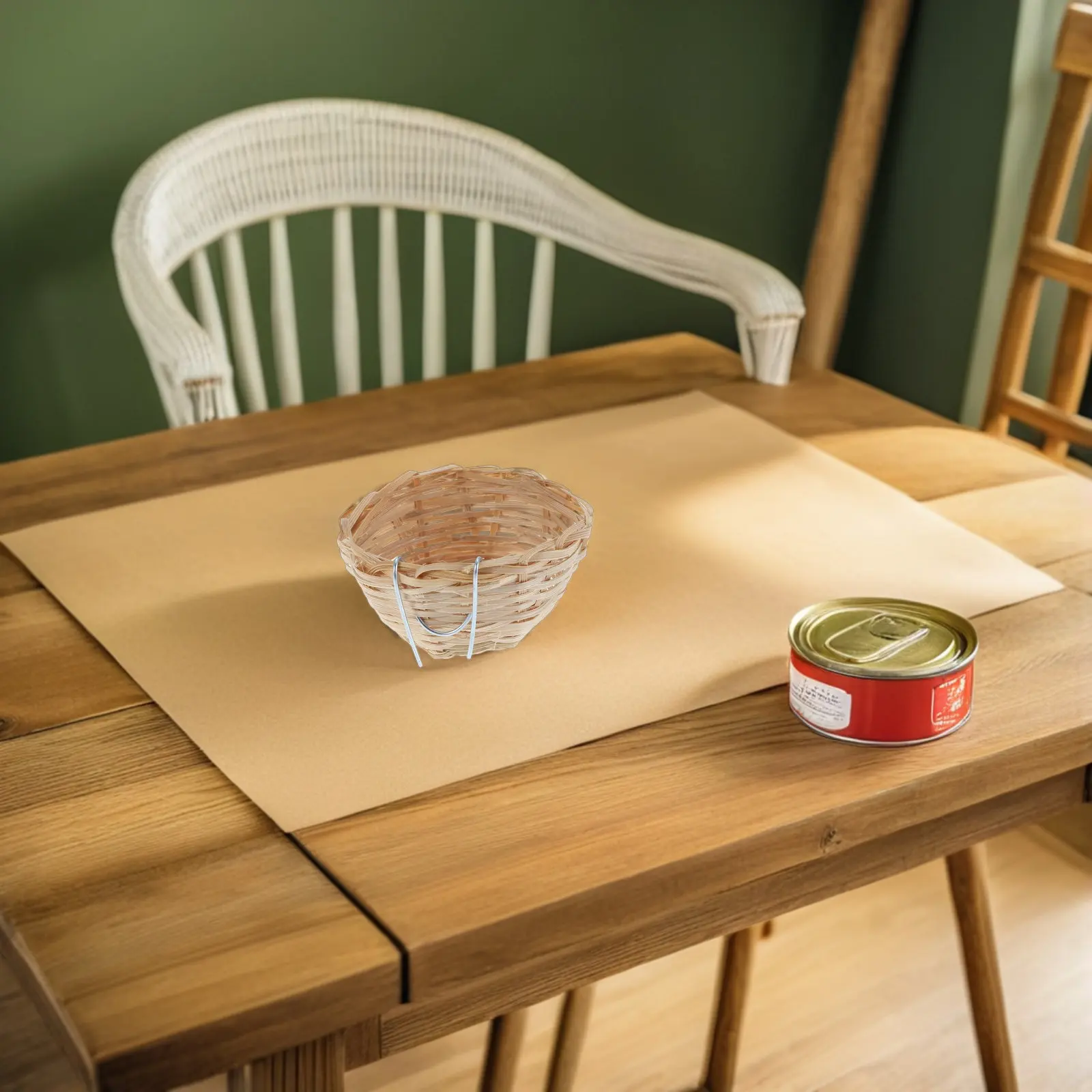 

Набор из 5 бамбуковых плетеных вручную подвесных гнезд для птиц: пещера для разведения, домик для попугаев, волнистых попугайчиков, корелл и мелких птиц