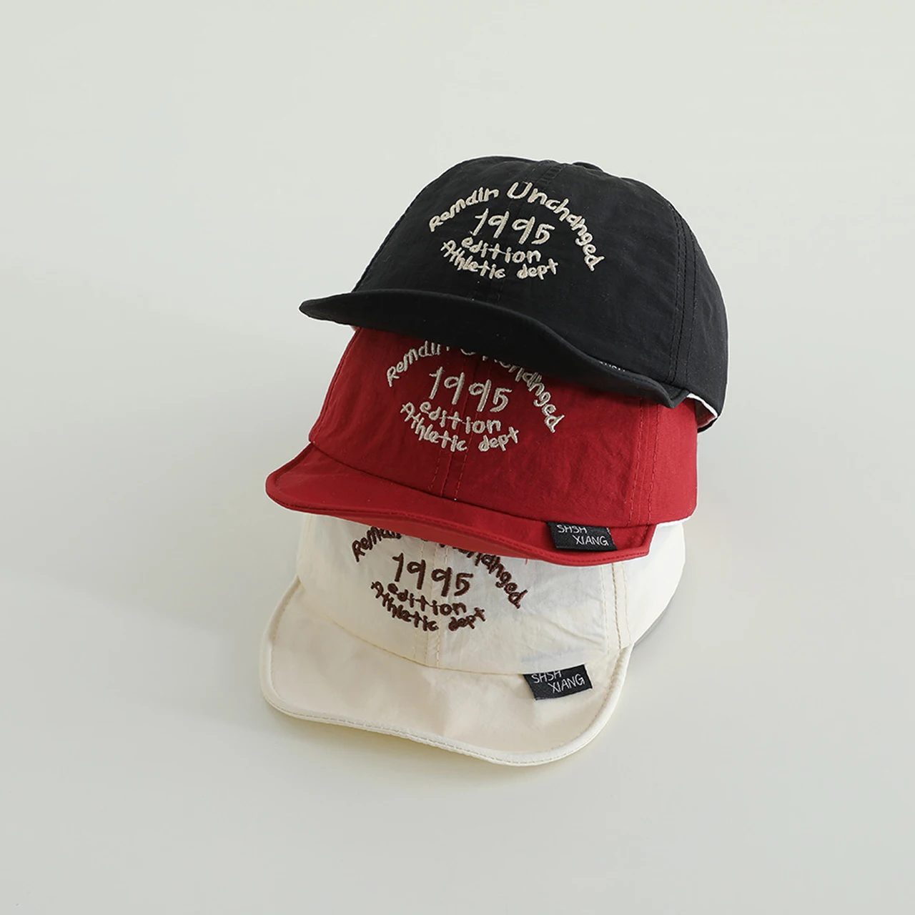 Baby Quick Drying Duckbill Hat Letter Embroidery Duck Tongue Cap Summer Soft Edge Baseball Hats 6-24Month Kids Sunshade Visors