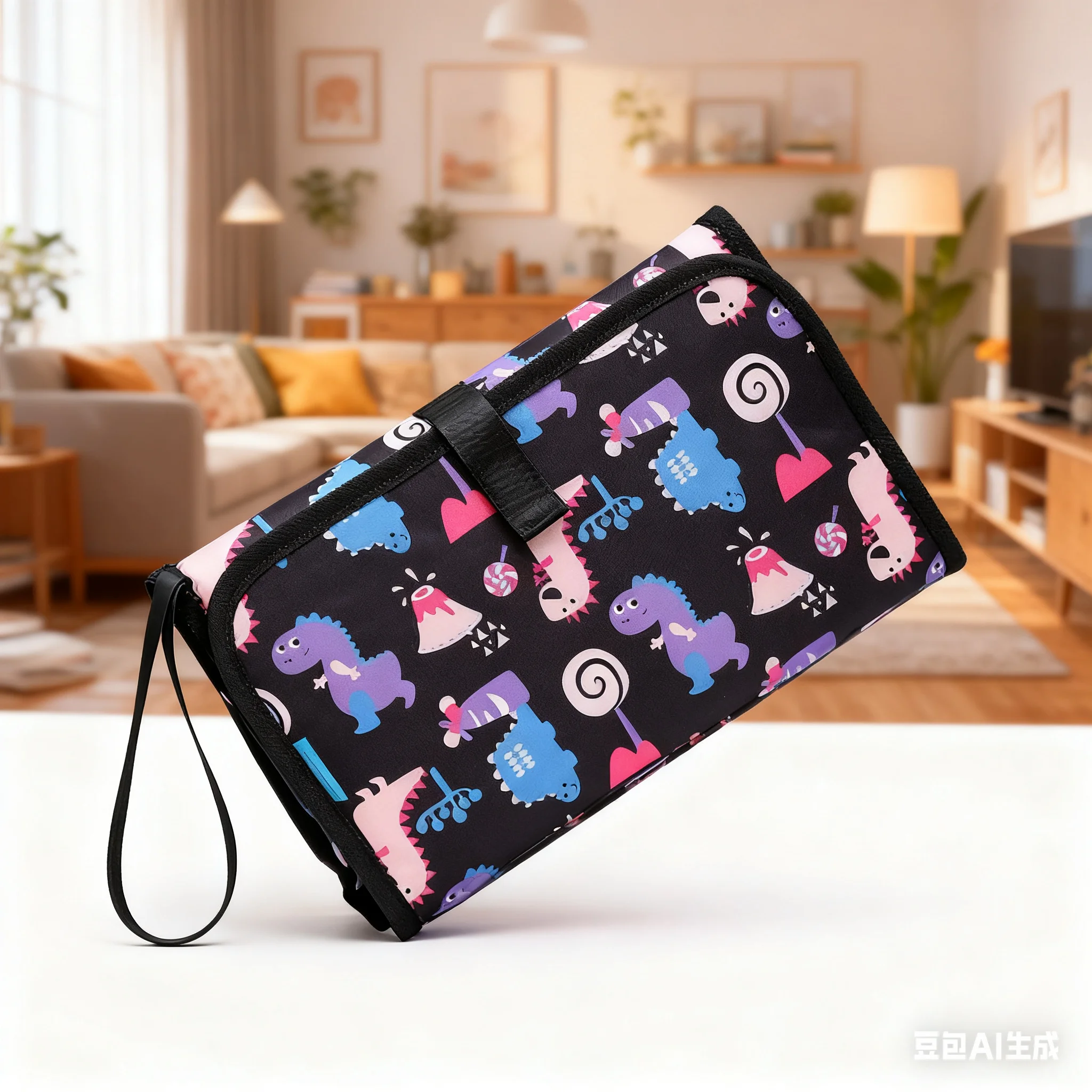 QX2D Portable Baby Diaper Pad Multifunctional Foldable Waterproof Diaper Changing Bag Baby Care Good Shower Gifts