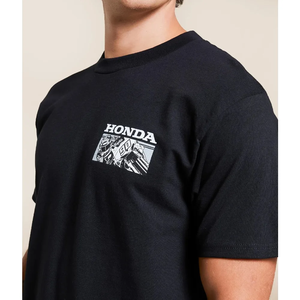 

Honda Men's and Women's T-shirt Summer Luxury brand Tee Honda Race Day Short-sleeved Spring and Autumn Motorcycle Cycling Top