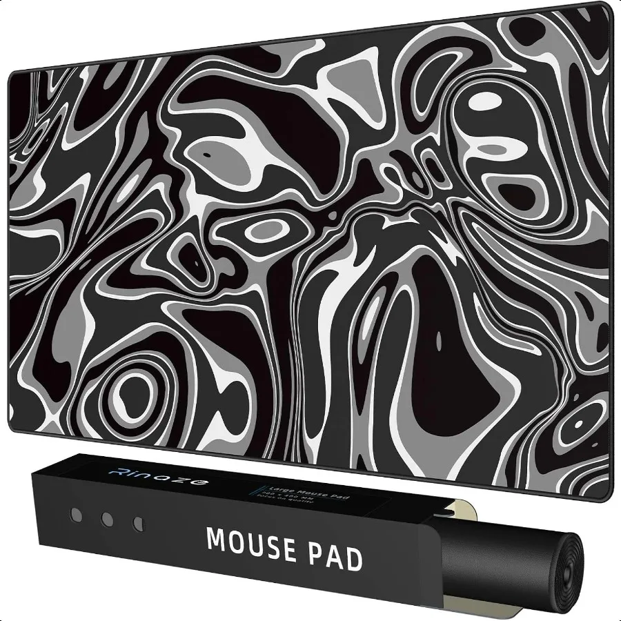 

Большой игровой коврик для мыши с тканью Aaor MicroWeave Расширенный настольный коврик для мыши с прошитыми краями Противоскользящий коврик для клавиатуры для вычислений