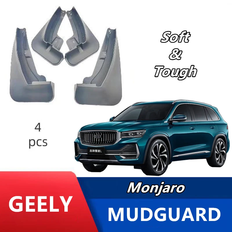 

Car mudguard for Geely Monjaro;Soft plastic material;Prevent sediment splashing;Keep the vehicle clean;Electric