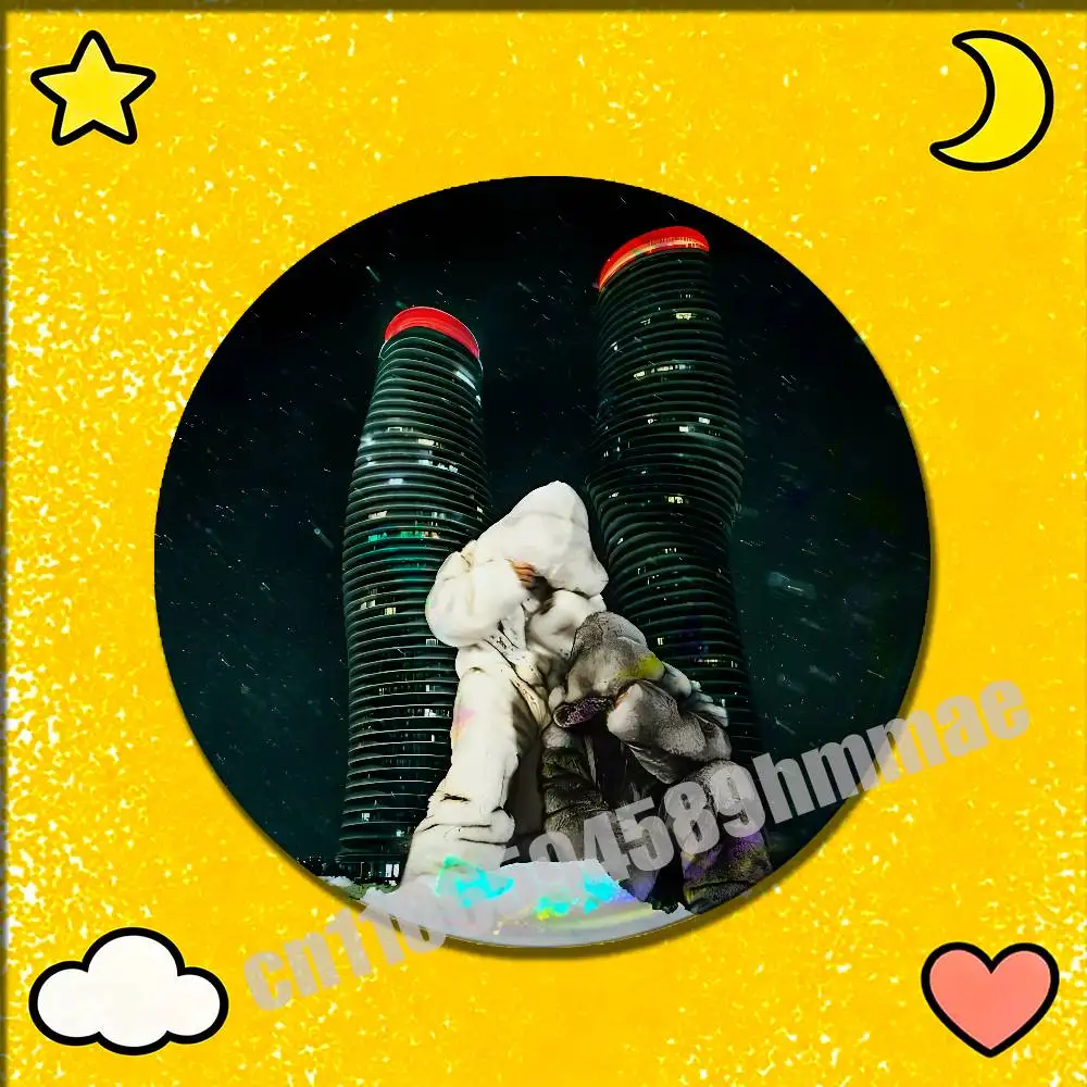 

For $ome $exy $ongs 4 U D-Drake P-PARTYNEXTDOOR Emblem Round Pins Insignia Badge Case Backpack Ornament 44mm Brooch Button